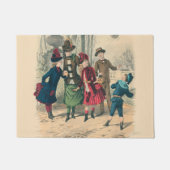 Victoriaans illustratie van de Mode van kinderen Deurmat (Voorkant)
