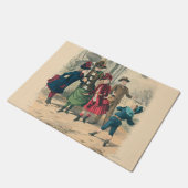 Victoriaans illustratie van de Mode van kinderen Deurmat (Schuin)