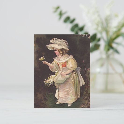  VICTORIAANS IN HET DEEP FOREST BRIEFKAART (Staand voorkant)