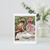 Victoriaans India en Ceylon thee en Briefkaart (Staand voorkant)