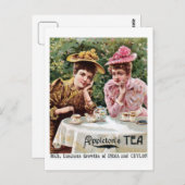 Victoriaans India en Ceylon thee en Briefkaart (Voorkant / Achterkant)