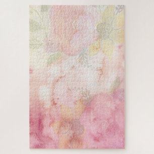  Victoriaans Indigo Damask Paisley Floral Legpuzzel