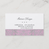 Victoriaans interieur decoratief meubilair visitekaartje (Achterkant)