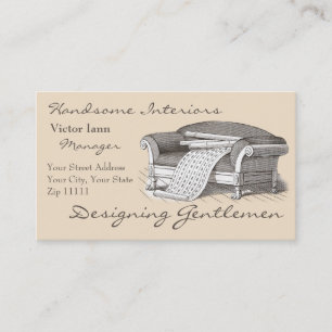 Victoriaans interieurs voor Designer Decorator Visitekaartje