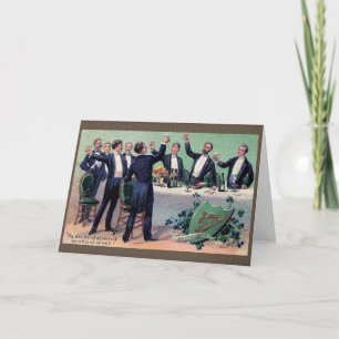 Victoriaans Irish Toast St. Patrick's Day Kaart