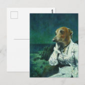 Victoriaans Italiaanse windhond Briefkaart (Voorkant / Achterkant)