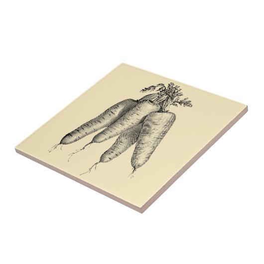  Victoriaans jaar groenten en fruit Tegeltje (Zijkant)