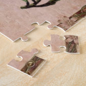 Victoriaans Jigzaag Puzzle Floral Legpuzzel (Zijkant)