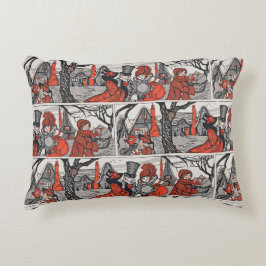 Victoriaans Jolly Kerstgarb Antiek Accent Kussen