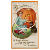 Victoriaans jongen Carving Pumpkin Halloween Klein Cadeauzakje (Achterkant)