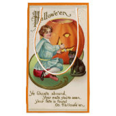 Victoriaans jongen Carving Pumpkin Halloween Klein Cadeauzakje (Voorkant)