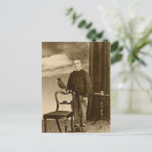  Victoriaans jongen met Antlers en een Raven Briefkaart (Staand voorkant)