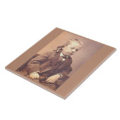 Victoriaans jongen met een ongelukkige haarstijl tegeltje (Zijkant)