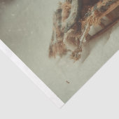 Victoriaans jongen op een slee tissuepapier (Detail)