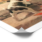  Victoriaans jongen, Poster voor puppy Art-afdrukk (Hoek)