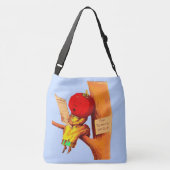 Victoriaans kaart tomatenkoppelvrouw crossbody tas (Achterkant)