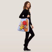 Victoriaans kaart tomatenkoppelvrouw crossbody tas (Op model)