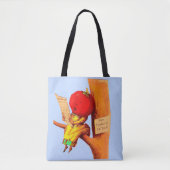 Victoriaans kaart tomatenkoppelvrouw tote bag (Voorkant)