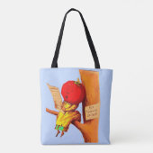 Victoriaans kaart tomatenkoppelvrouw tote bag (Achterkant)