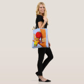 Victoriaans kaart tomatenkoppelvrouw tote bag (Op model)