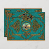 Victoriaans Kaart van het Aantal van de Lijst Renv (Voorkant / Achterkant)