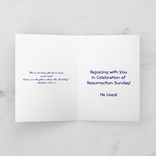 Victoriaans kaart voor crossPasen (Binnen)