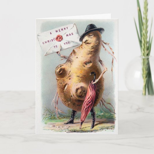  Victoriaans Kaart voor Kerstmis (Voorkant)