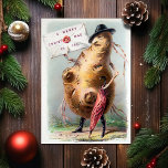 Victoriaans Kaart voor Kerstmis<br><div class="desc">Victoriaans kerstkaart. Aangepast herstelde,  hoogwaardige vintage-image.</div>