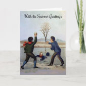  Victoriaans Kaart voor Kerstmis (Voorkant)