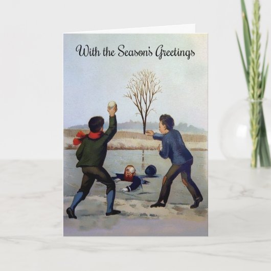  Victoriaans Kaart voor Kerstmis (Voorkant)