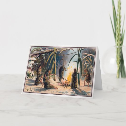  Victoriaans Kaart voor Kerstmis (Voorkant)