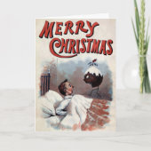 Victoriaans Kaart voor Kerstmis (Voorkant)