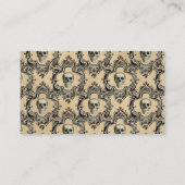 Victoriaans Kader Skulls Gothic Skeleton Gothic Afsprakenkaartje (Achterkant)