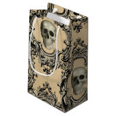 Victoriaans Kader Skulls Gothic Skeleton Gothic Klein Cadeauzakje (Achterkant Gekanteld)