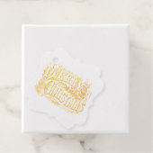  Victoriaans kalligrafisch kerst label (Met doos)