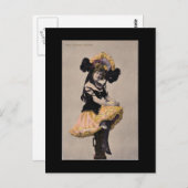 Victoriaans kan briefkaart meisje (Voorkant / Achterkant)