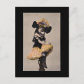 Victoriaans kan briefkaart meisje (Voorkant)