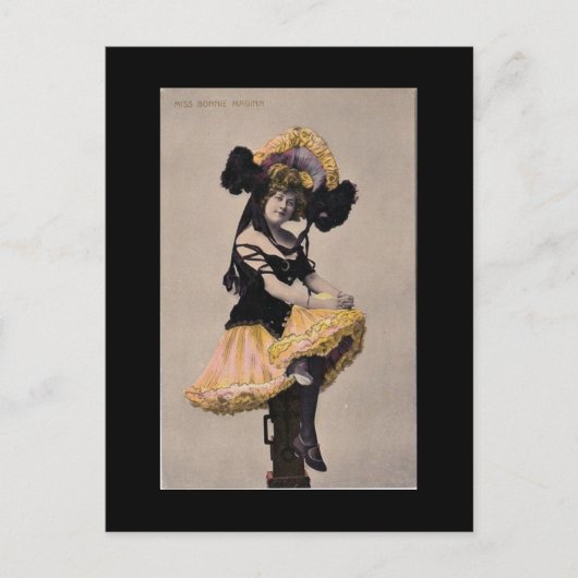 Victoriaans kan briefkaart meisje (Voorkant)