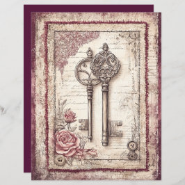 Victoriaans & kant plakboek papier