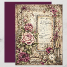 Victoriaans & Kanten Scrapbook Papier