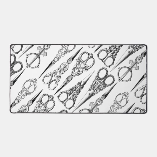 Victoriaans kapper naaischaar elegant bureaumat (Voorkant)