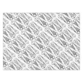 Victoriaans kapper naaischaar elegant tafelkleed (Voorkant (Horizontaal))