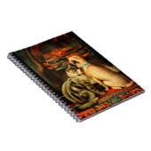 Victoriaans kat en hond bij het Notitieboek van de (Rechterzijde)