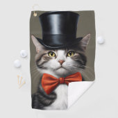 Victoriaans kat golfhanddoek (Insitu)