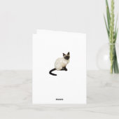 Victoriaans kat in Pet met kant Bedankkaart (Achterkant)