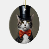 Victoriaans kat keramisch ornament (Rechts)