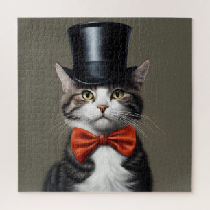 Victoriaans kat legpuzzel