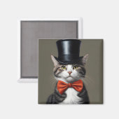 Victoriaans kat magneet (Voorkant / Achterkant)