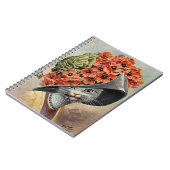 Victoriaans kat met Pet 3 Spiral Notitieboek (Linkerzijde)