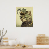  Victoriaans Kat Poster Afdrukmuur Kunst (Keuken)